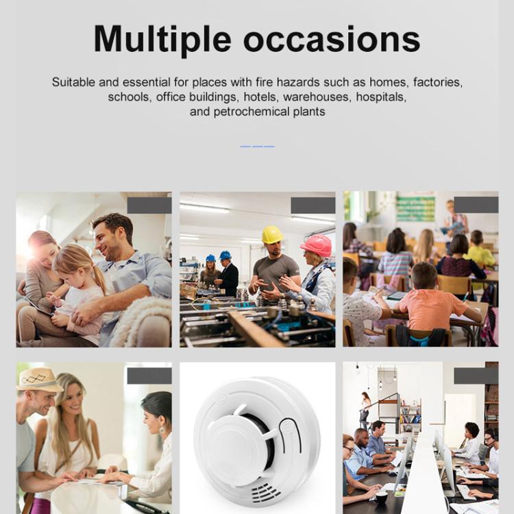 HD - 001 Smoke Alarm Home Fire Domestic Fire Detector Fire Sound And Light Alarm - Trustpick