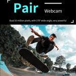 HD 4K Dual Lens Wifi Camera Mobile Phone Wireless Remote Two Way Intercourse Monitoring Camera - Trustpick