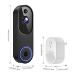 HD Night Vision Smart Video Doorbell Wireless Voice Intercom Surveillance Electronic Peephole - Trustpick