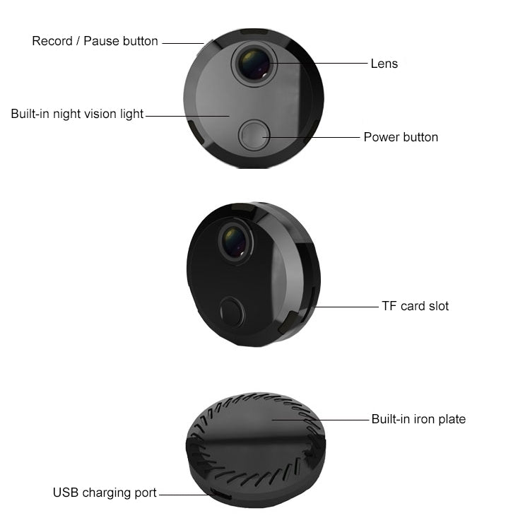 HDQ15 HD 1080P WIFI Mini Camera, with IR Night Vision & Remote Surveillance - Trustpick