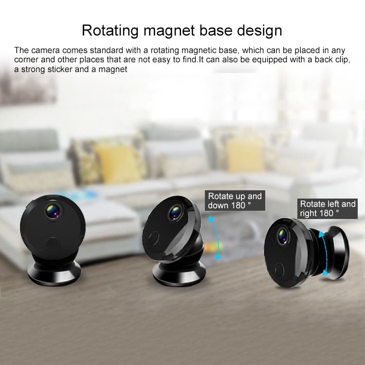 HDQ15 HD 1080P WIFI Mini Camera, with IR Night Vision & Remote Surveillance - Trustpick