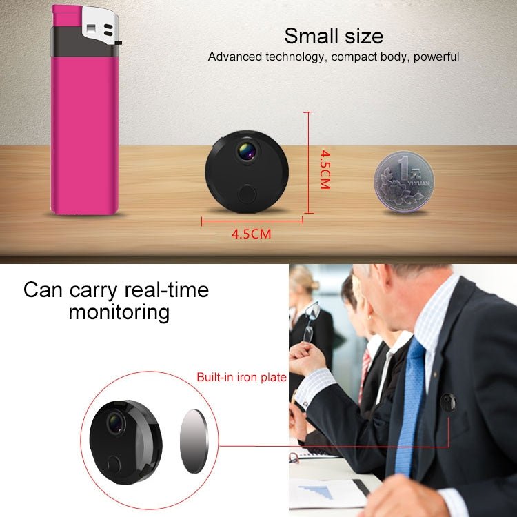 HDQ15 HD 1080P WIFI Mini Camera, with IR Night Vision & Remote Surveillance - Trustpick