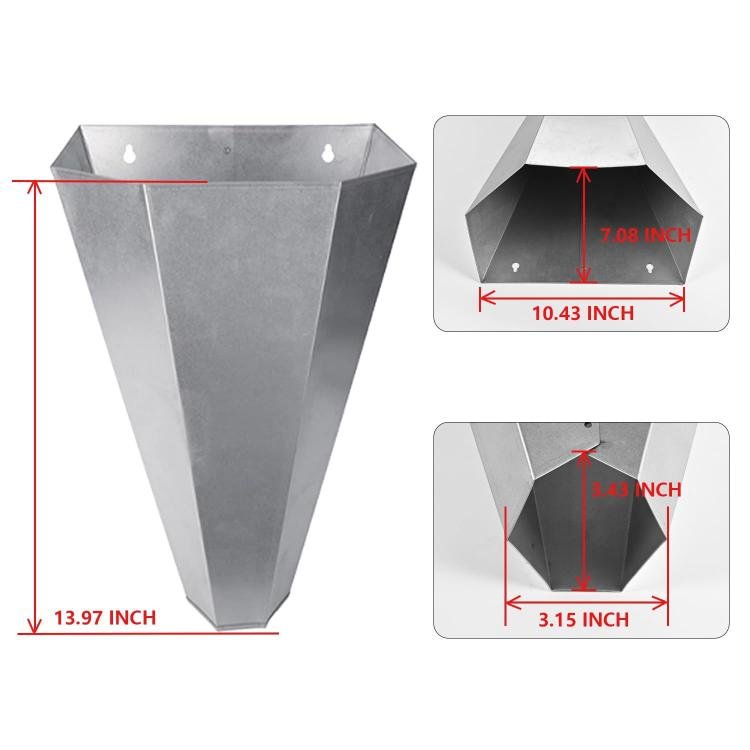 Heavy - duty Metal Poultry Cone for Chicken and Duck Restraint Funnels - Trustpick