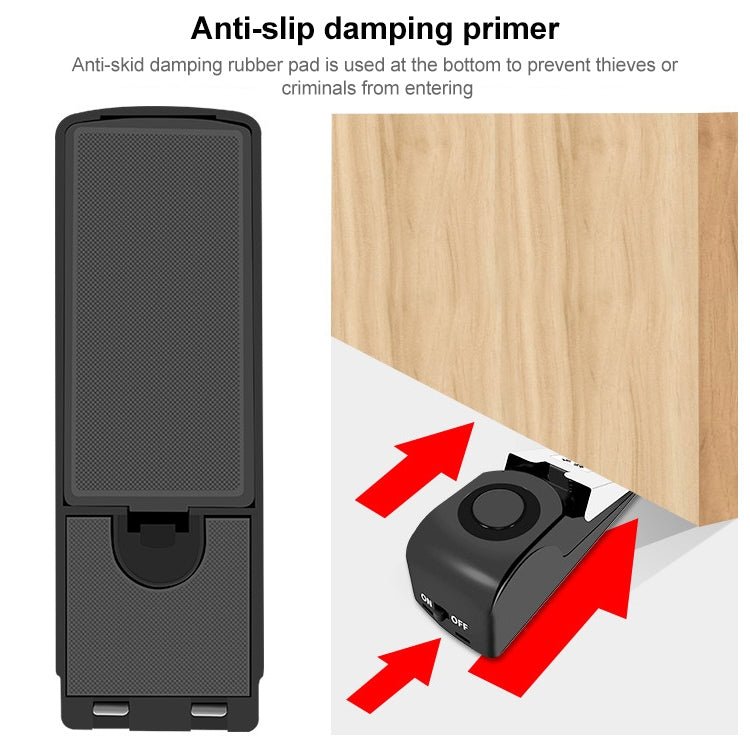 HH - MD001 Door Stop Wedge Alarm for Home and Travel - Trustpick