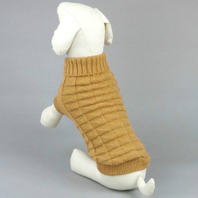 High - elastic Solid Color Dog Sweater Teddy Dog Clothes - Trustpick