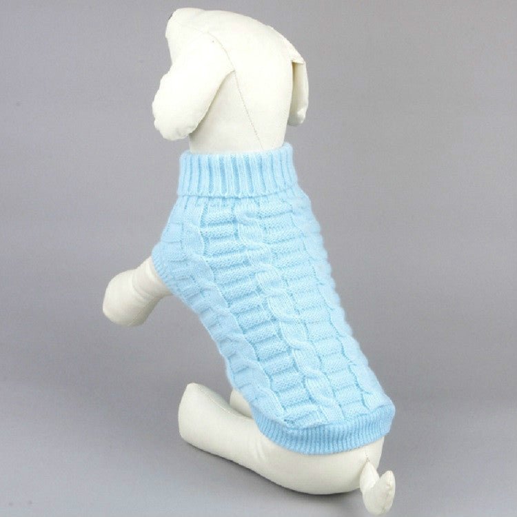 High - elastic Solid Color Dog Sweater Teddy Dog Clothes - Trustpick