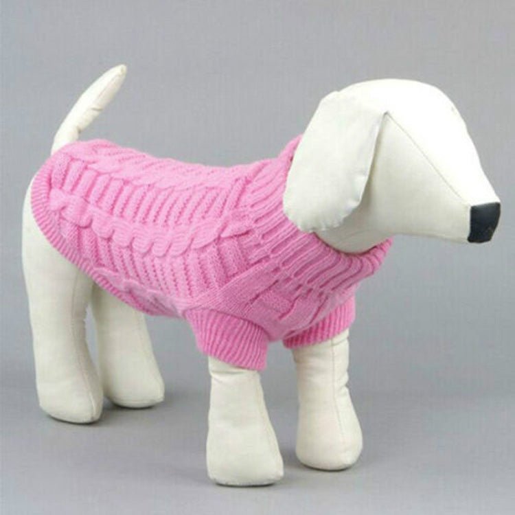High - elastic Solid Color Dog Sweater Teddy Dog Clothes - Trustpick