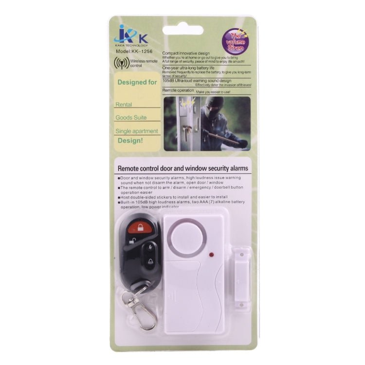 Home Security Wireless Remote Control Door Window Siren Magnetic Sensor Alarm Warning, 1 Remote Controller + 1 Magnetic Sensors - Trustpick