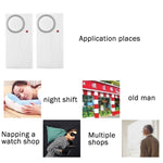 Home Security Wireless Remote Control Door Window Siren Magnetic Sensor Alarm Warning, 1 Remote Controller + 2 Magnetic Sensors - Trustpick