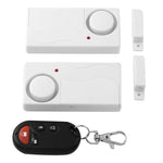 Home Security Wireless Remote Control Door Window Siren Magnetic Sensor Alarm Warning, 1 Remote Controller + 2 Magnetic Sensors - Trustpick