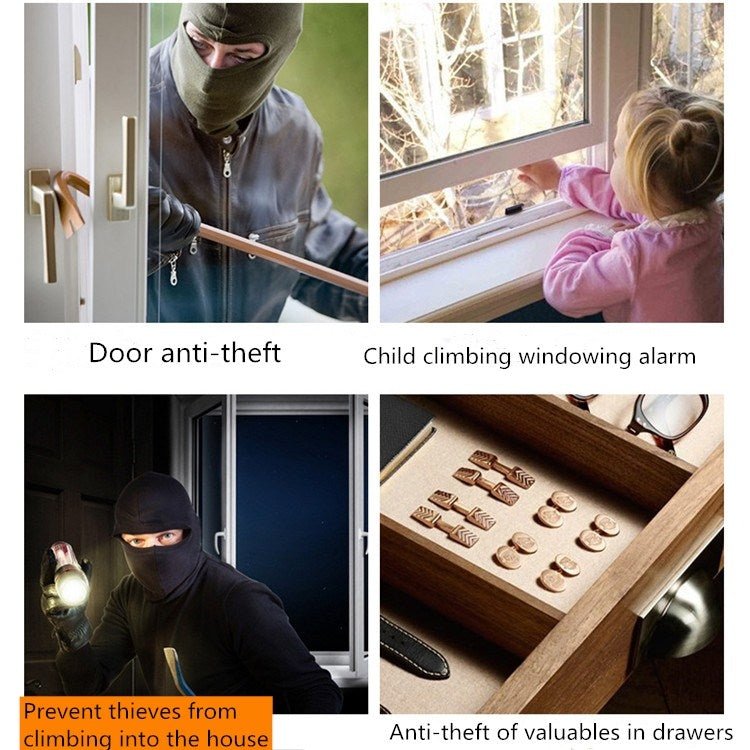 Household Door And Window Anti - theft Alarm Remote Control Wireless Door Magnetic Alarm - Trustpick