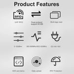 Industrial UHF RFID Long Range Integrated Reader Built - in 9dBi Antenna, Style: with WiFi Communication - Trustpick