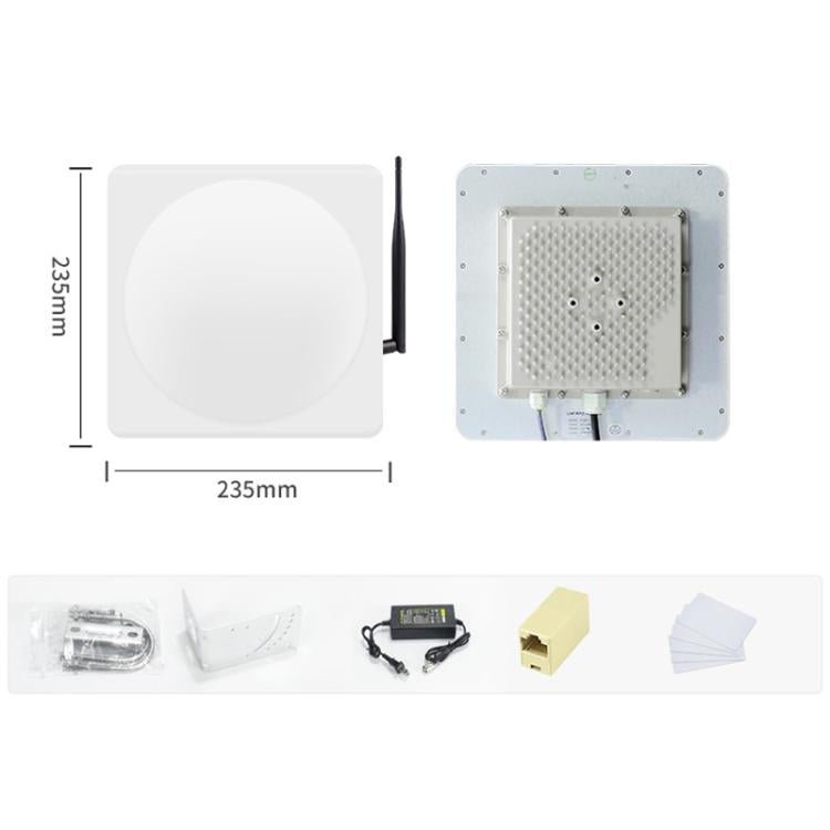 Industrial UHF RFID Long Range Integrated Reader Built - in 9dBi Antenna, Style: with WiFi Communication - Trustpick