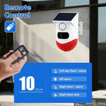 Infrared Motion Detector Solar Outdoor PIR Wireless Strobe Siren Detector Sound Alarm - Trustpick
