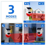 Infrared Motion Detector Solar Outdoor PIR Wireless Strobe Siren Detector Sound Alarm - Trustpick