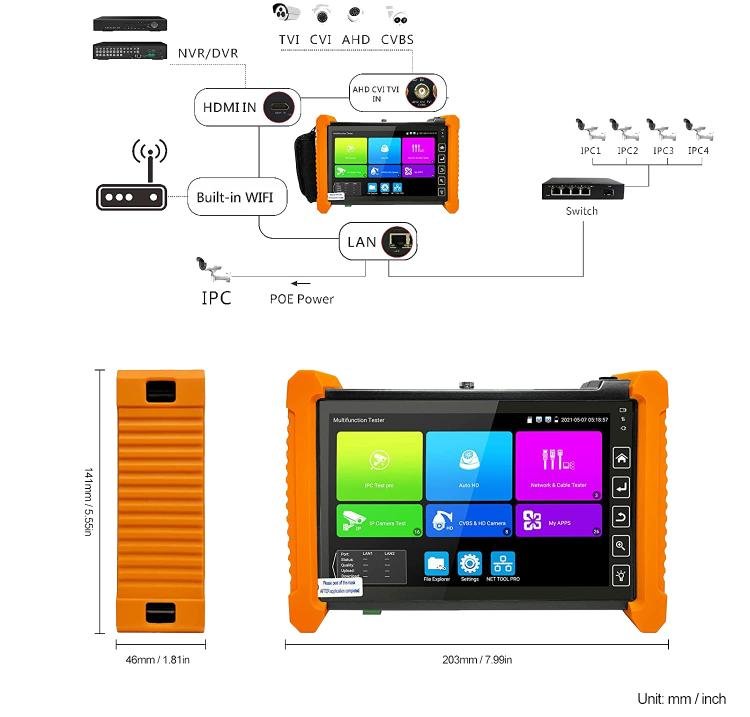 IPC - 7100 Video Surveillance Tester Multi - Functional Engineering Tester - Trustpick