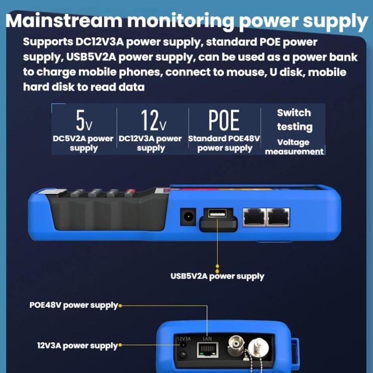 IPC9310Plus - N 4.5 Inch Engineering Tester Network Analog Coaxial Video Surveillance Tester - Trustpick