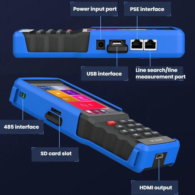 IPC9310Plus - N 4.5 Inch Engineering Tester Network Analog Coaxial Video Surveillance Tester - Trustpick