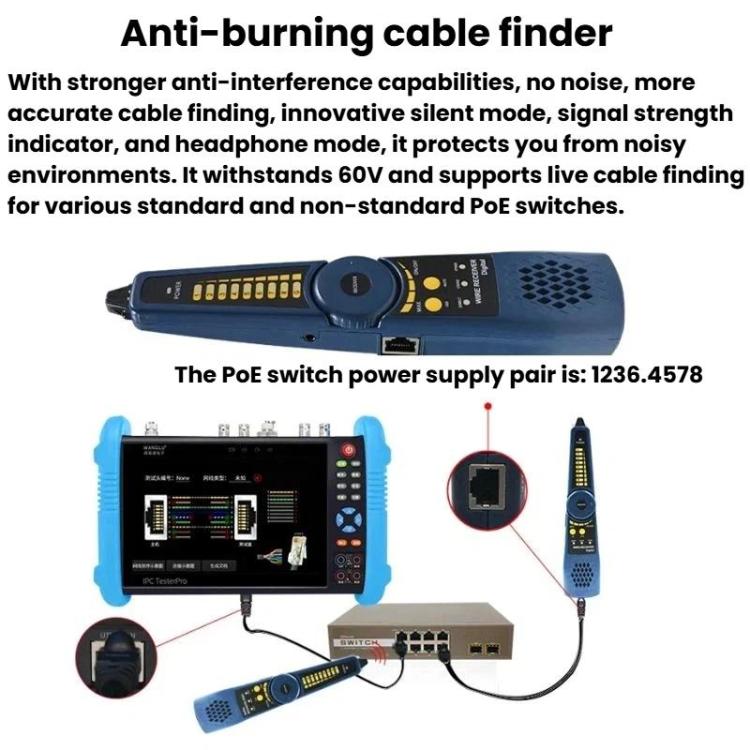 IPC9800MOVTADHSPlus+ Multi - Functional Engineering Tester Coaxial Network Video Surveillance Tester - Trustpick