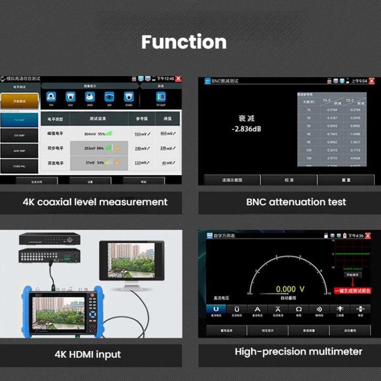 IPC9800MOVTADHSPlus+ Multi - Functional Engineering Tester Coaxial Network Video Surveillance Tester - Trustpick