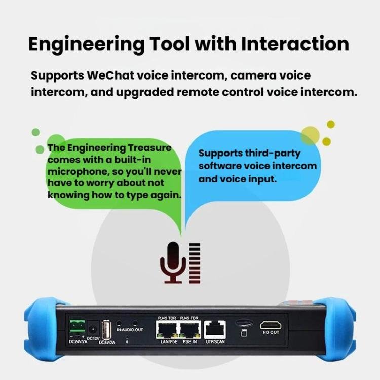IPC9800MOVTADHSPlus+ Multi - Functional Engineering Tester Coaxial Network Video Surveillance Tester - Trustpick