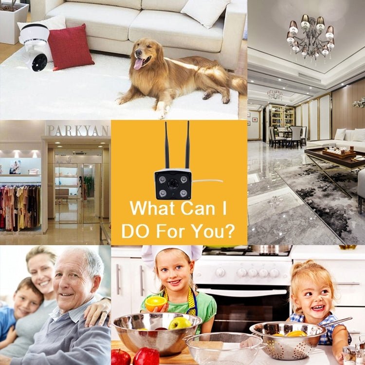 J - 02100 1.0MP Dual Antenna Smart Wireless Wifi IP Camera, Support Infrared Night Vision & TF Card(64GB Max) - Trustpick