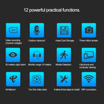 J - 06 Indoor and Outdoor 1.0MP Wireless Wifi IP IR Camera, Support Infrared Night Vision / Motion Detection / TF Card (64GB Max), IR Distance: 50m - Trustpick