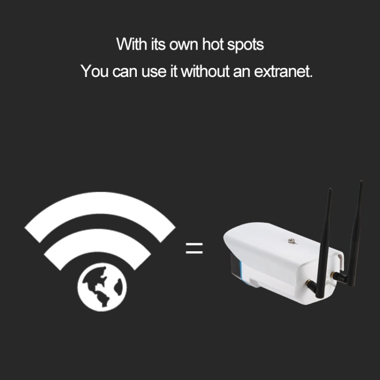 J - 06 Indoor and Outdoor 1.0MP Wireless Wifi IP IR Camera, Support Infrared Night Vision / Motion Detection / TF Card (64GB Max), IR Distance: 50m - Trustpick