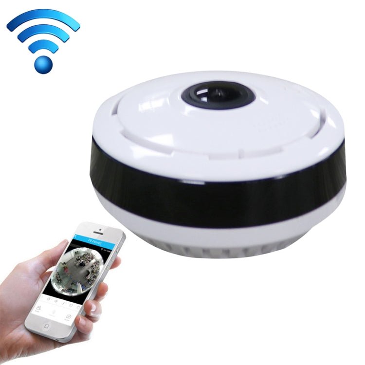 JJX - 1801 Fisheye Wide Angle 1.0MP Smart Wireless Wifi IP Camera, Support TF Card (128GB Max) - Trustpick