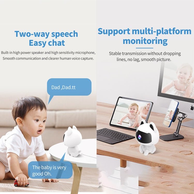 K9 Cute Pets Smart Home Camera, Support Night Vision & Two - way Voice & Motion Detection - Trustpick