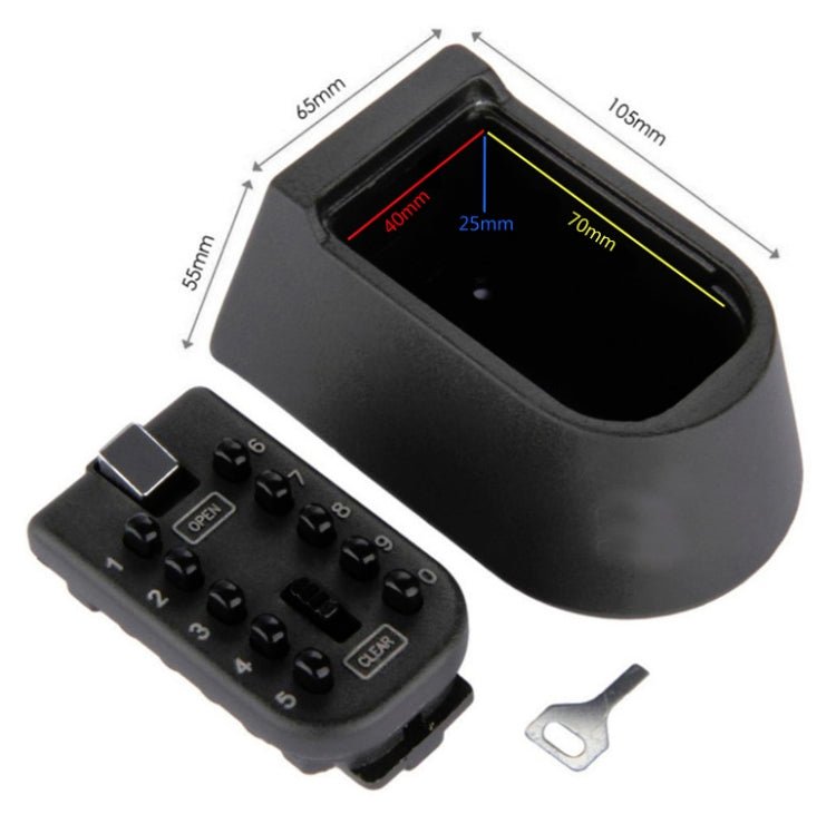 KS - 004 Combination Lock Key Box Alloy Button Wall - Mounted Shield - Shaped Combination Box - Trustpick