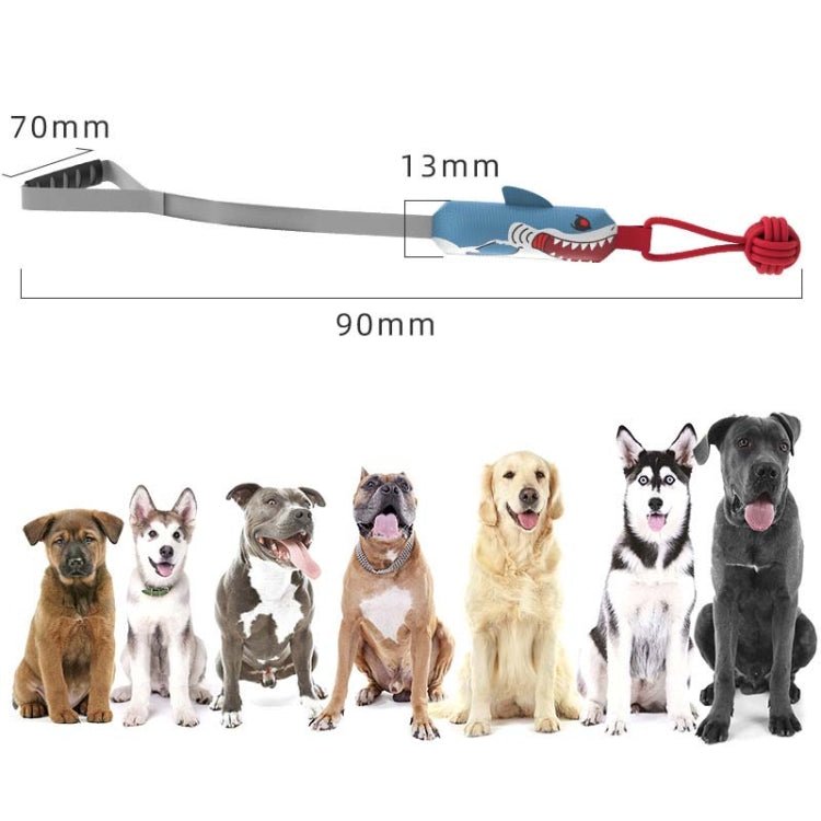 KY - 103 Bite and Sound Dog Cotton Rope Toy Ball Interactive Pull Weaving Pet Toy - Trustpick