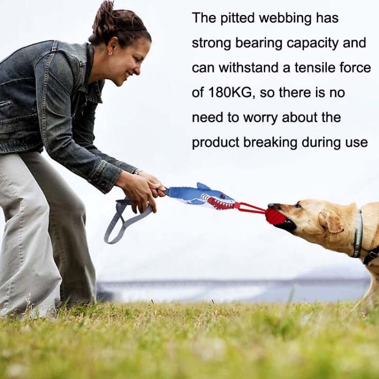 KY - 103 Bite and Sound Dog Cotton Rope Toy Ball Interactive Pull Weaving Pet Toy - Trustpick