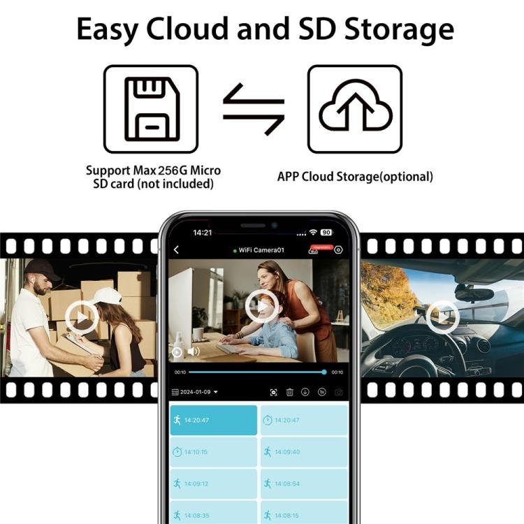 L29 1080P HD WiFi Remote Viewing Home Security Camera Intelligent 180 - Degree Wide Angle Camera - Trustpick