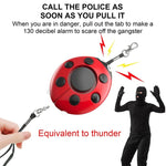 Ladybug Personal Alarm, Self - defense Defend Wolf, Mini Alarm for Girl and Kids - Trustpick