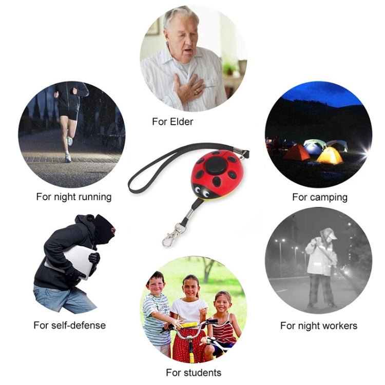 Ladybug Personal Alarm, Self - defense Defend Wolf, Mini Alarm for Girl and Kids - Trustpick