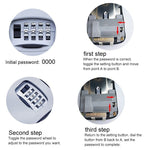 Large Password Lock Metal Storage Box Villa Security Box Wall Cabinet Safety Box - Trustpick