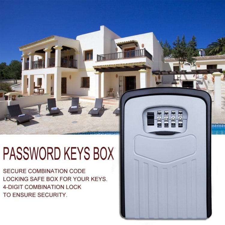 Large Password Lock Metal Storage Box Villa Security Box Wall Cabinet Safety Box - Trustpick