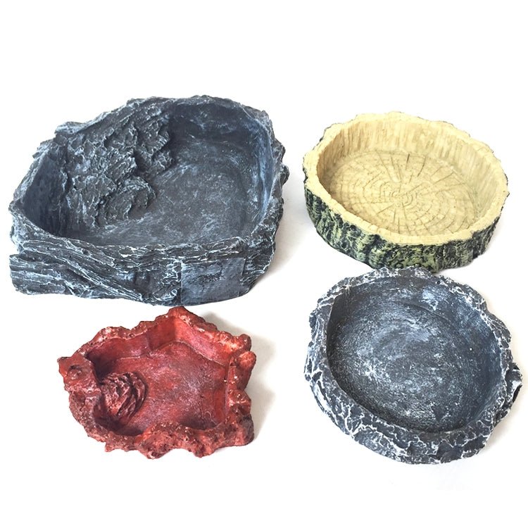 Little Red Food Bowl Reptile Water Food Basin Turtle Lizard Snake Water Basin - Trustpick