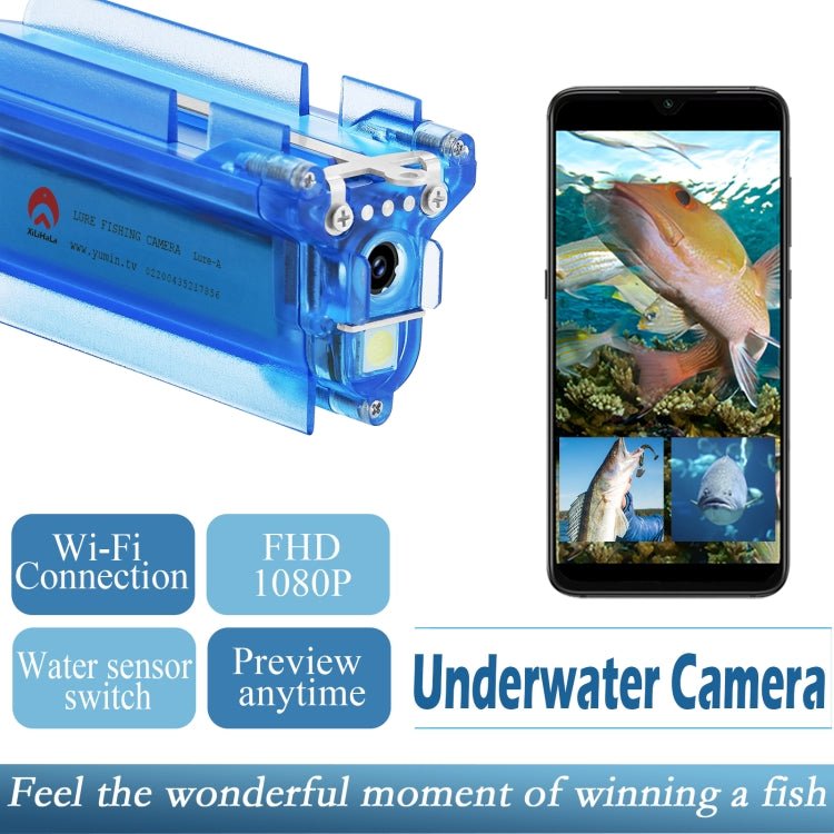 Lure 1080P Wireless Underwater Fishing Video Camera with Loop Recording / APP Remote Control - Trustpick
