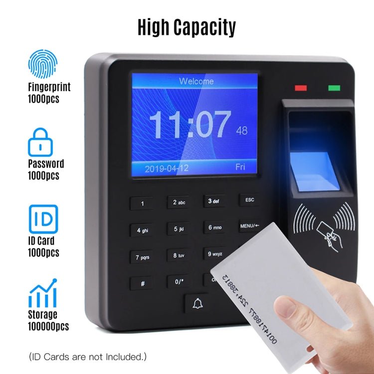 M10 Smart ID Card Recognition Fingerprint Access Control All - in - one Attendance Machine - Trustpick