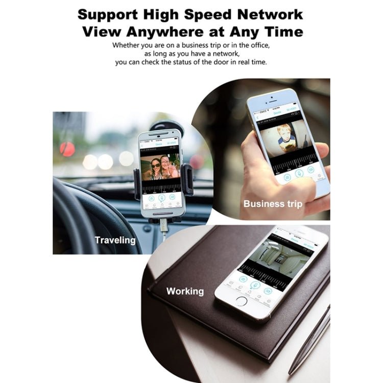 M108 720P 6400mAh Smart WIFI Video Visual Doorbell,Support Phone Remote Monitoring & Real - time Voice Intercom - Trustpick