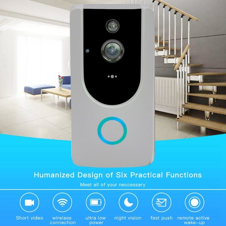 M2 720P Smart WIFI Video Visual Doorbell,Support Mobile Phone Remote Monitoring & Night Vision - Trustpick