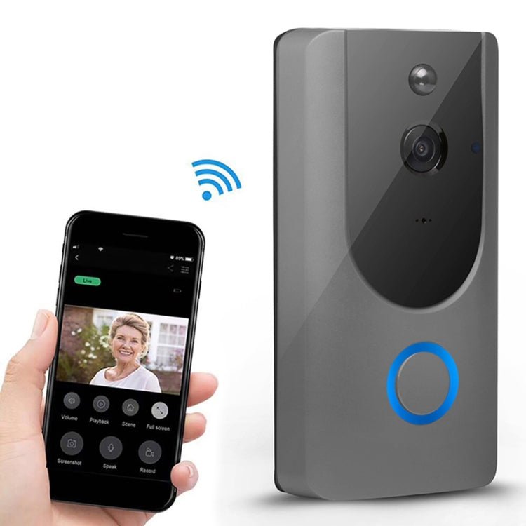 M2 720P Smart WIFI Video Visual Doorbell,Support Mobile Phone Remote Monitoring & Night Vision - Trustpick
