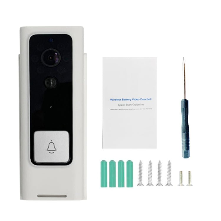 M200B WiFi Intelligent Square Button Video Doorbell, Support Infrared Motion Detection & Adaptive Rate & Two - way Intercom & Remote / PIR Wakeup - Trustpick