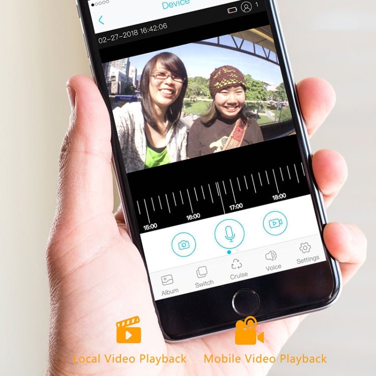 M200B WiFi Intelligent Square Button Video Doorbell, Support Infrared Motion Detection & Adaptive Rate & Two - way Intercom & Remote / PIR Wakeup - Trustpick