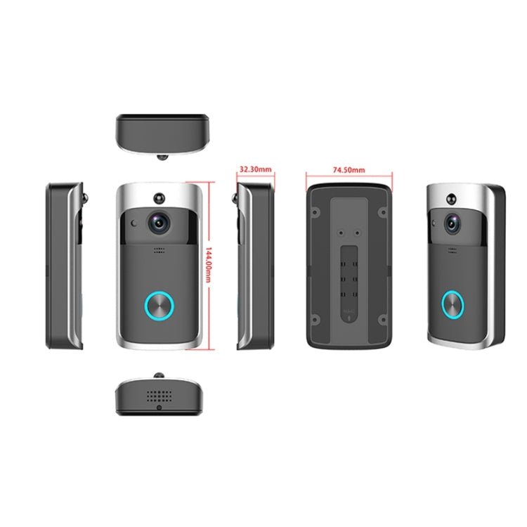 M3 720P Smart WIFI Ultra Low Power Video Visual Doorbell,Support Mobile Phone Remote Monitoring & Night Vision - Trustpick