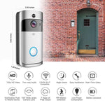 M4 720P Smart WIFI Ultra Low Power Video PIR Visual Doorbell with 3 Battery Slots,Support Mobile Phone Remote Monitoring & Night Vision & 166 Degree Wide - angle Camera Lens - Trustpick
