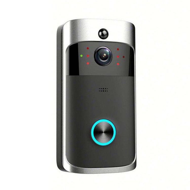 M4 720P Smart WIFI Ultra Low Power Video PIR Visual Doorbell with 3 Battery Slots,Support Mobile Phone Remote Monitoring & Night Vision & 166 Degree Wide - angle Camera Lens - Trustpick