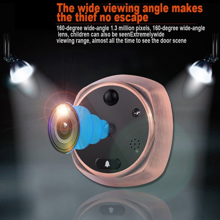 M4300A 4.3 inch Display Screen 3.0MP Camera Video Smart Doorbell, Support TF Card (32GB Max) & Motion Detection & Infrared Night Vision - Trustpick